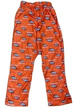 Denver Bronco NFL Team Logo Fleece Lounge Pants Orange Youth Size: Large 