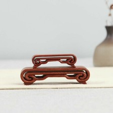 Annatto Display Stand Wood Carving Pedestal Bonsai Buddha Base Ornaments