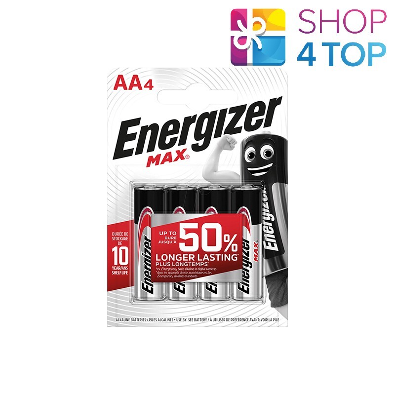 Thumbnail - 4 Energizer Max Aa Lr6 Alkalisch Batteries 1.5v Mignon Stilo Exp 2030