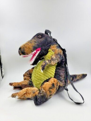 Plush Dinosaur Backpack Green T-Rex Tyrannosaurus Rex