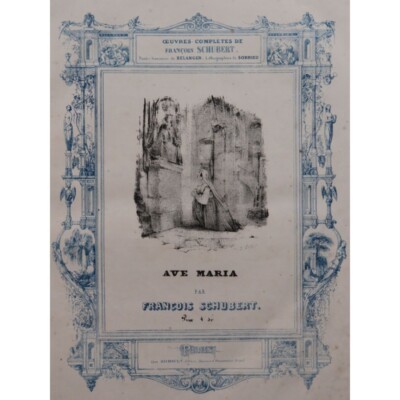 Franz Schubert Ave Maria Piano Gesang ca1835