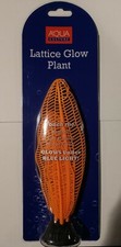 Aqua Culture Lattice Glow Plant for aquariums, glows under blue light and moves