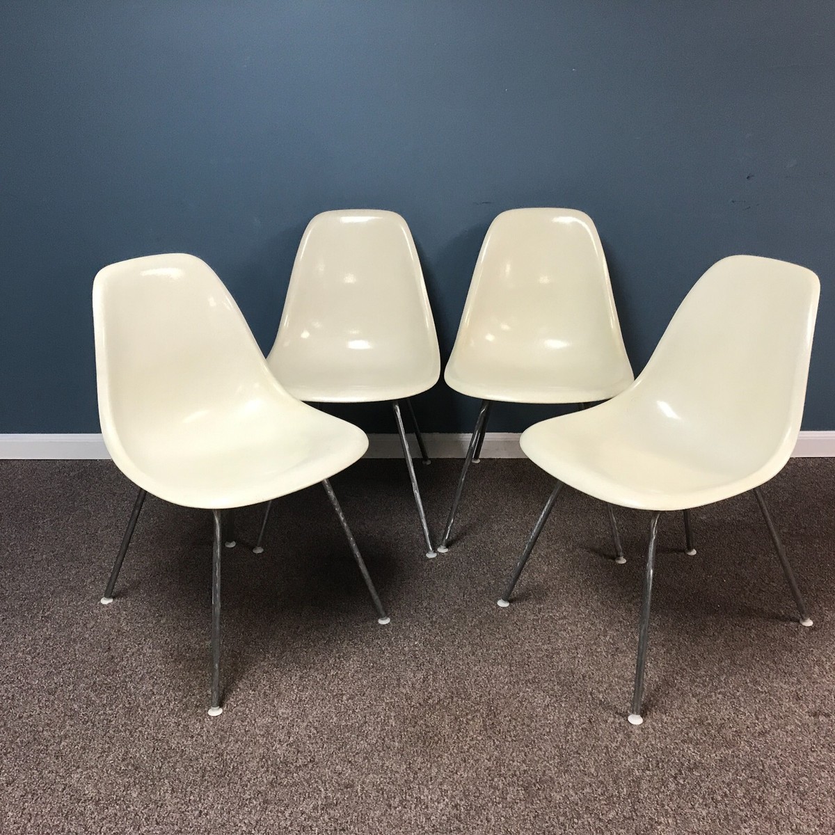 Set of 4 1970s Era Eames for Herman Miller Molded Side Chairs | eBay