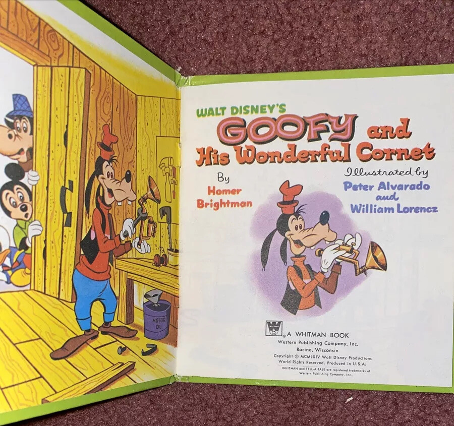 Vintage 1964Whitman Walt Disney'S Goofy And His Wonderful