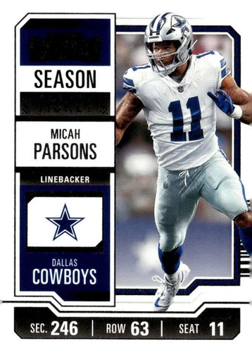 2025 NFL Squeezymates Micah Parsons Classic Uniform 1:96 Dallas