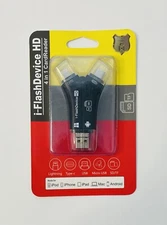 Flash Drive 4 In 1 USB Micro SD TF Memory Card Reader Adapter iPhone Android PC