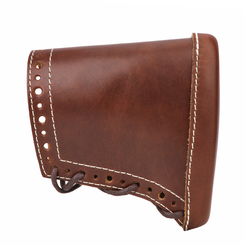 Tourbon Leather Slip-On Recoil Pad - Adjustable, Fits Rifles & Shotguns, Brown