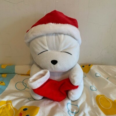 Mashimaro Two-Faced Christmas Santa Stocking Plushie Stuffed Animal ~ 12  Tall