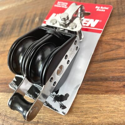 Harken Big Bullet 128 Doppelblock Kugellager Block Hundsfott 38mm Tau-Ø max 10mm