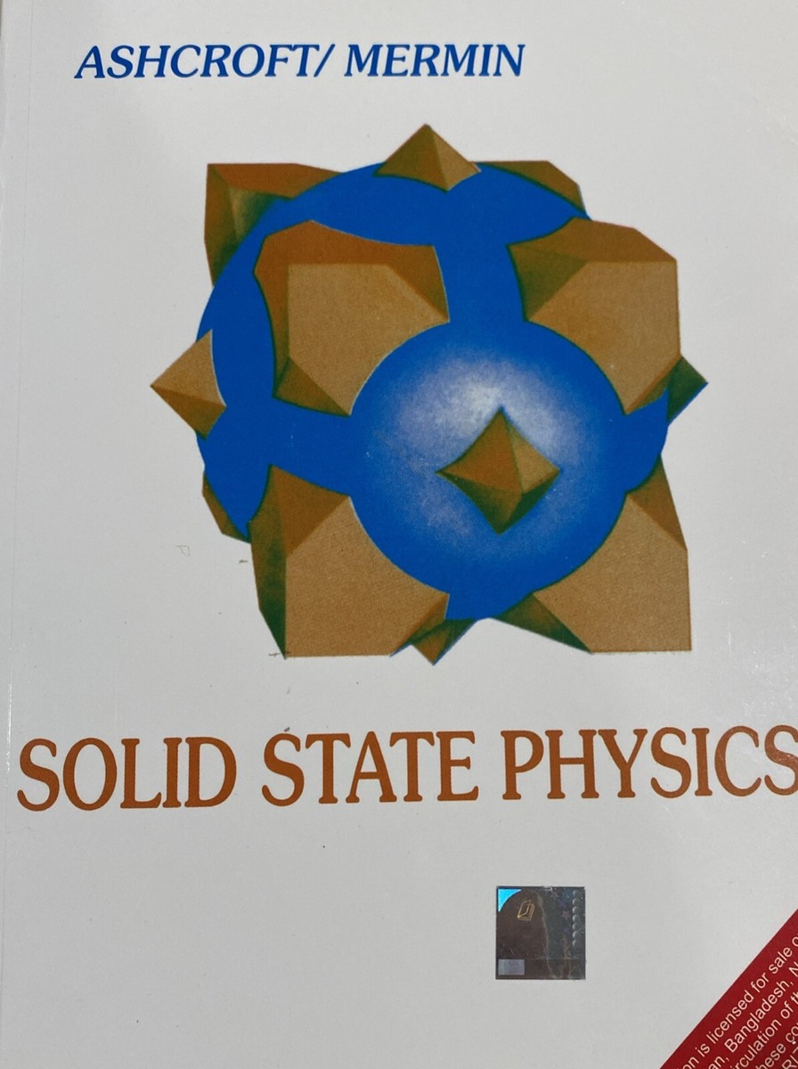 Solid State Physics by Neil W. Ashcroft and N. David Mermin | eBay