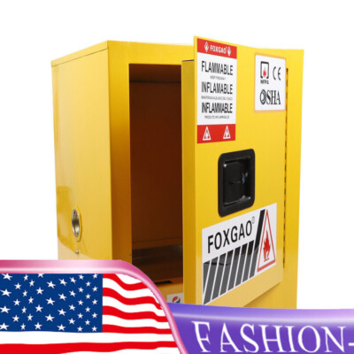4/36Gallon Safety Flammable Liquids Storage Cabinet Fire Protection Steel Plate