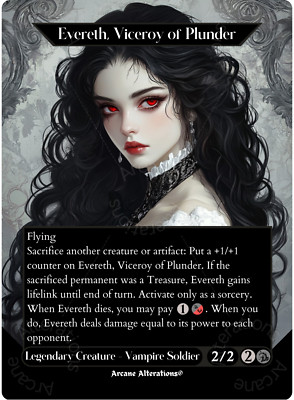 Evereth, Viceroy of Plunder - Full Art Altered Art Custom Proxy Cards