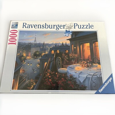 Ravensburger Paris Balcony 1000 Piece Puzzle -New Sealed France 27'' X 20''