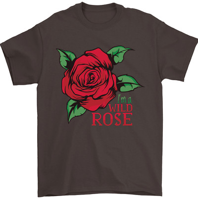 Im a Wild Rose Herren T-Shirt 100% Baumwolle