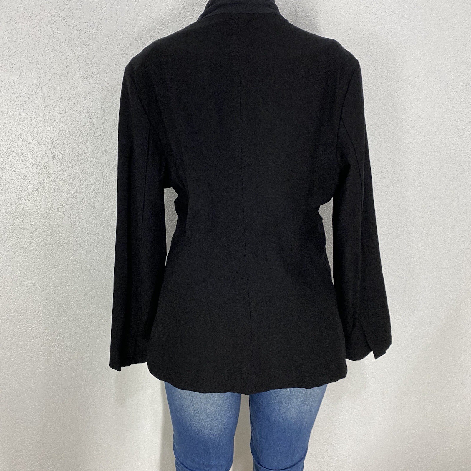 Eileen Fisher Single Snap Crepe Basic Blazer Jack… - image 4