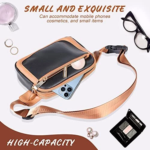 Belt Bag for Women PU Leather Fanny Pack Crossbody Bags for Women Trendy Waist Belt Bag for Women PU Leather Fanny Pack Crossbody Bags for Women Trendy Waist
