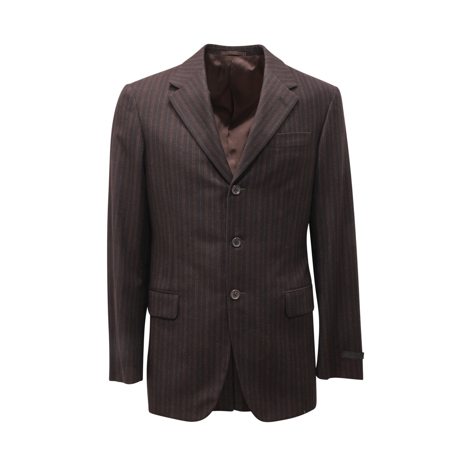 0524AU мужской шерстяной костюм abito uomo PRADA в тонкую полоску 109890₽