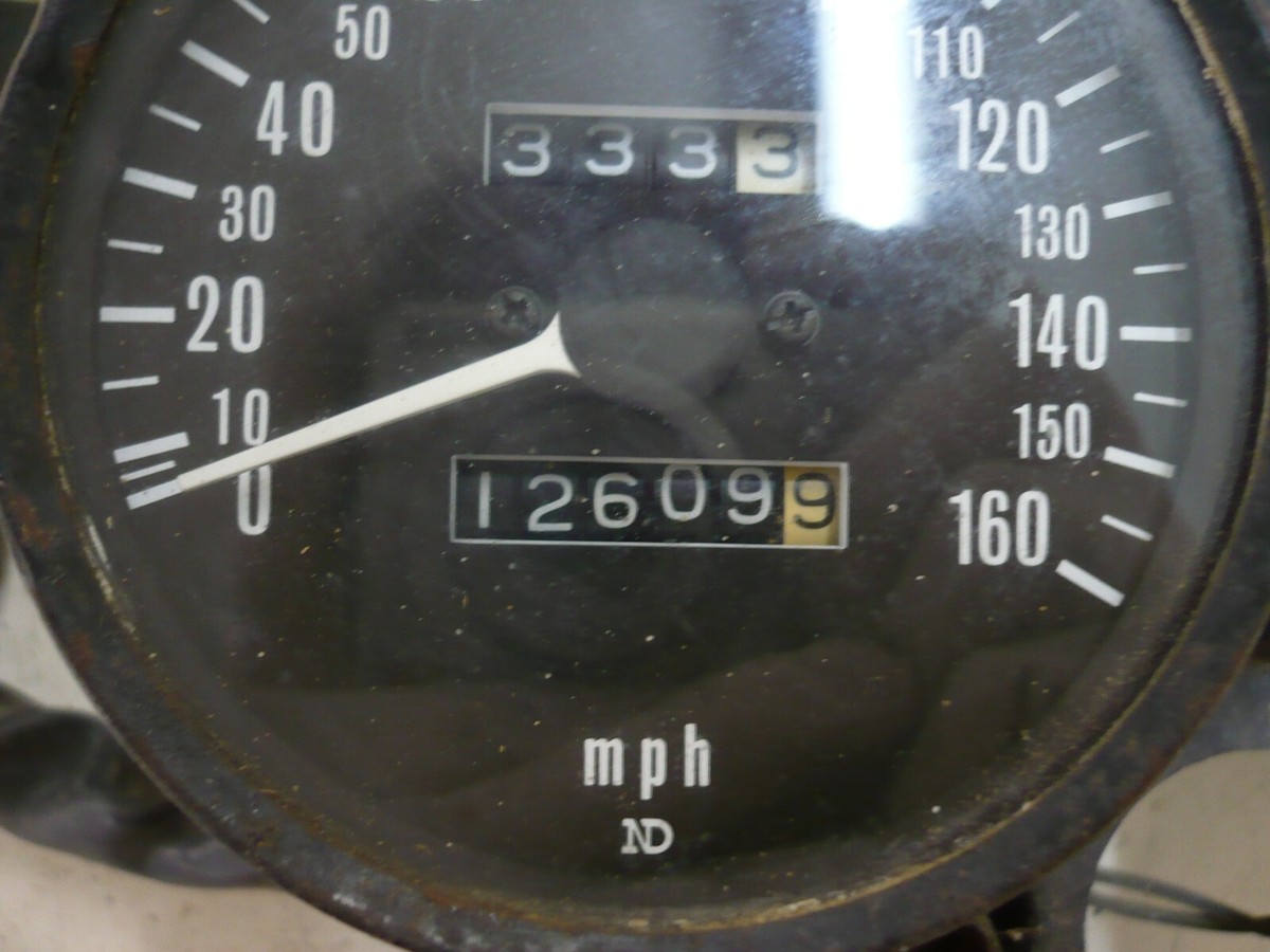 KAWASAKI KZ1000 KZ 1000 GAUGE CLUSTER TACH SPEEDO OEM 12K MILES
