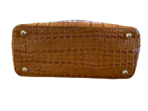 Brahmin Norah Vineyard Raffia und geprägtes Whiskey Leder Hobo Handtasche Handtasche - Bild 6 von 9