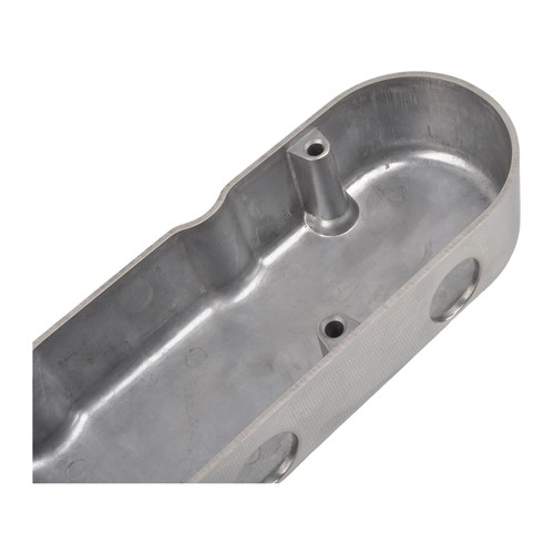 Cubierta de válvula de aluminio de bobina oculta vintage con aletas Chevy LS 2 piezas pulida - Imagen 6 de 15