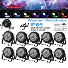 10X 200W RGBW Par Stage Light Waterproof IP65 DJ Lights18 LED DMX512 Strobe Beam