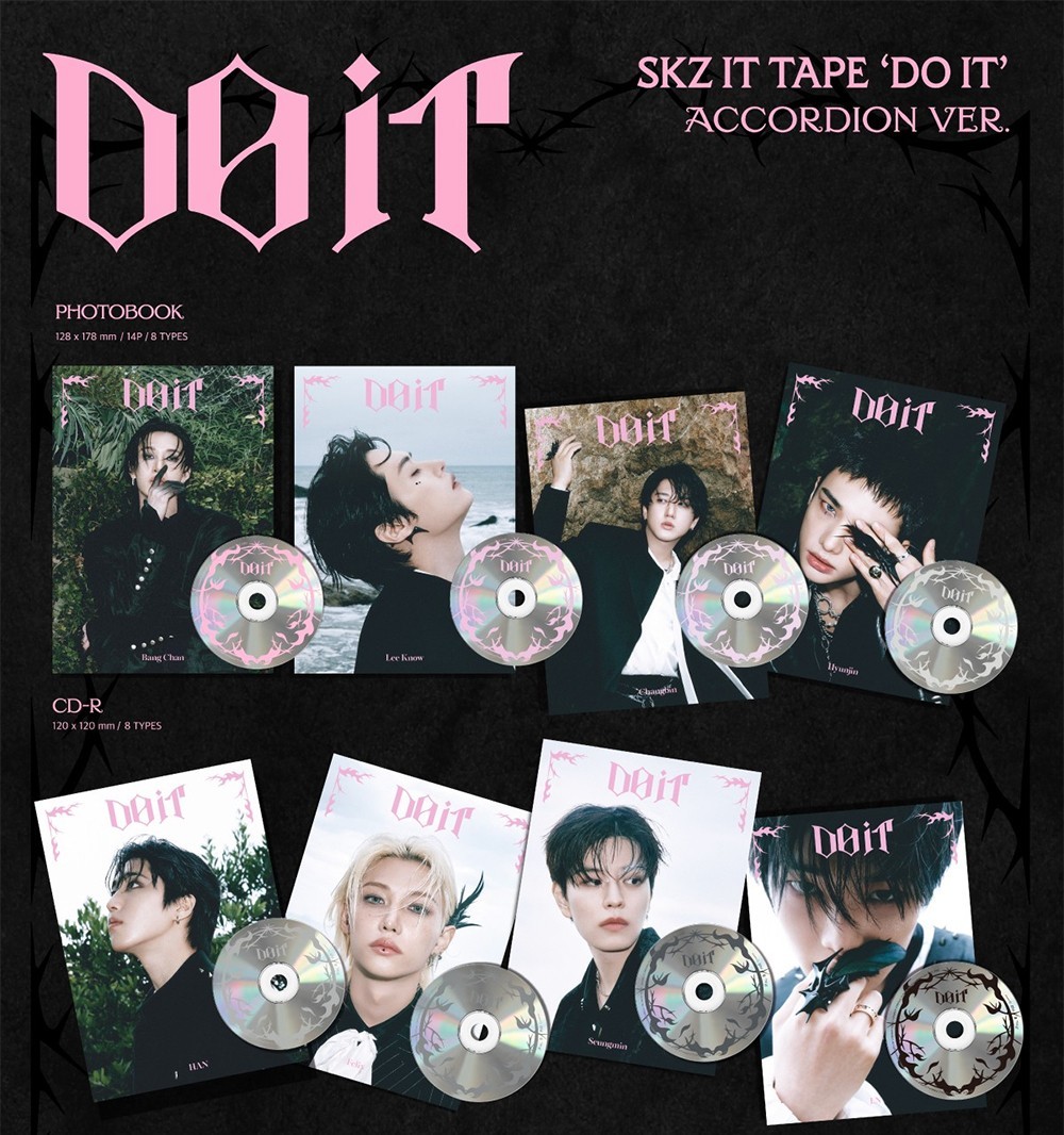 STRAY KIDS SKZ IT TAPE DO IT Album ACCORDION 8 Ver SET/8CD+8Book+