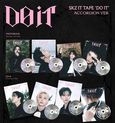 STRAY KIDS SKZ IT TAPE DO IT Album ACCORDION 8 Ver SET/8CD+8 P