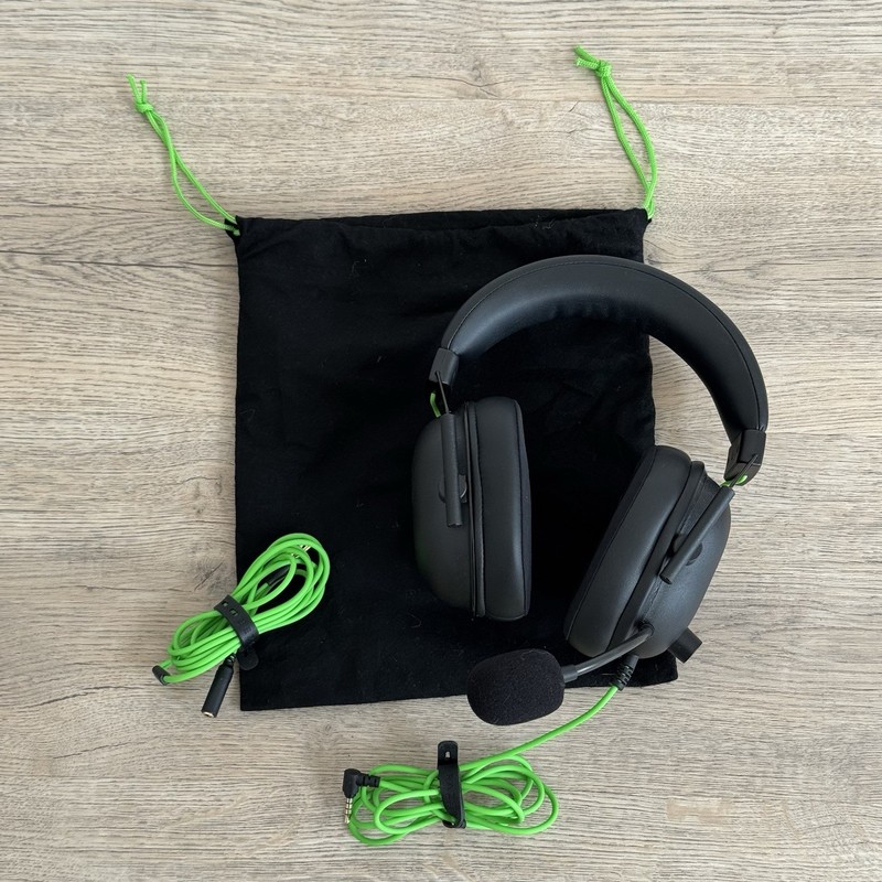 Razer BlackShark V2 X Green Wired Gaming Headset Mic PC PS5 Xbox Switch