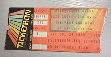ROGER WATERS OF PINK FLOYD RARO BIGLIETTO CONCERTO STUB EAST RUTHERFORD, NJ 21/07/84