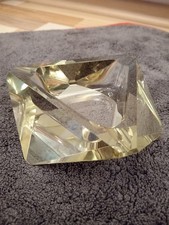 Art Deco? Glas Aschenbecher Farbe Transparent...