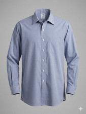 Brooks Brothers Plaid Traditional Fit Button- Dress Shirt 17 1/2 - 33