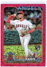 Kyren Paris (RC) Rookie /350 Magenta Speckle Refractor 2024 Topps Chrome Angels