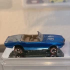 Hot Wheels Redlines Custom Firebird Blue Used Restored  1:64 Opening Hood 1968