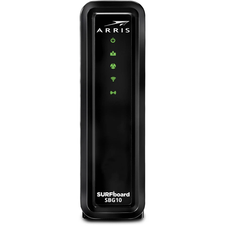 ARRIS SBG10 Cable Modem Router Combo DOCSIS 3.0 16 x 4 Gigabit AC1600 WiFi