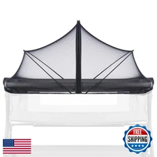 DUSHARKFUN Baby Crib Mosquito Net Tent for Insects/Bugs/Cats Out, Toddler Bed