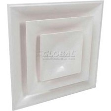 American Louver Stratus Cone Diffuser With 14"" Neck White STR-C-14W American