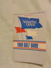 1968 Kemper Open Golf Tournament  Guide Booklet -1st Year - Arnold Palmer Winner