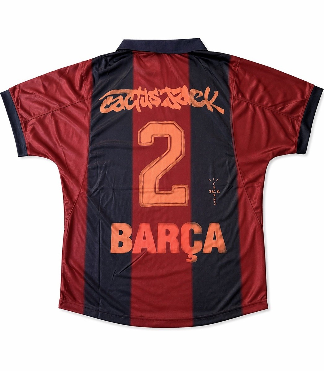 Authentic Cactus Jack Travis Scott X Barcelona Nike Soccer Jersey
