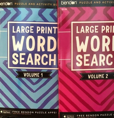 BENDON Large Print Search Digest Size VOL.1-2