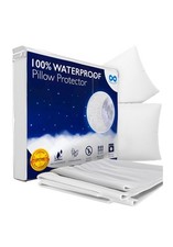 Premium Zippered Waterproof Pillow Protector Standard Size 21" X 27" 2 Pack NEW