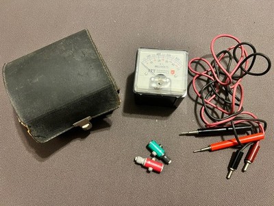  Vintage ITT General Controls 500R106 DC Millivolt Meter Test Kit w/ Lead & Case