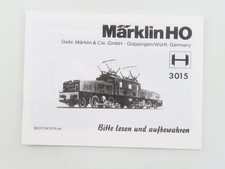 Marklin 3015 Krokodil Replica booklet 0574