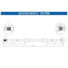 2x Bremsschlauch vorne für BMW 5-er E39 | 541222