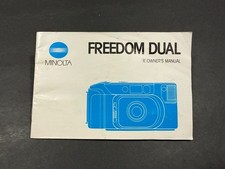 Minolta Freedom Dual Camera Instruction Manual....Free Shipping