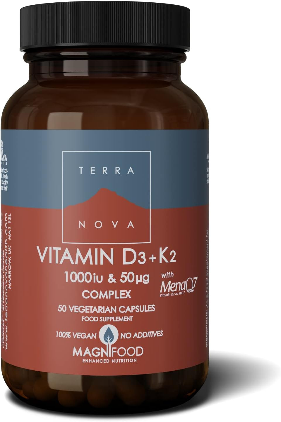 Vitamina D3 K2 1000 IU Synergistic Nutrition | Salute Ossa e Cuore