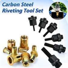 Threaded Rivet Nut Kit Carbon Steel Rivet Nut Tool Nut Kit Rivet Nut Tool