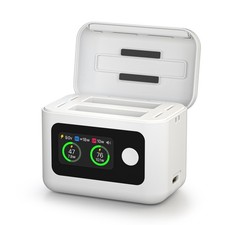 For Insta360 X6 5-in-1 Smart Charging Hub Dual Battery Charger Storage Case