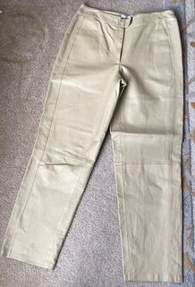 Women’s Bagatelle Tan Leather Pants Sz 14