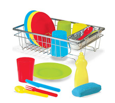 Melissa  Doug Wash and Dry Dish Set 24 Pieces.