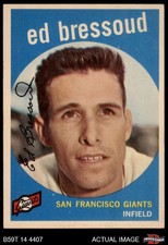 1959 Topps #19 Eddie Bressoud Giants 5 - EX